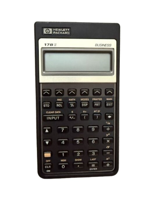 Hewlett Packard Other - HP 17B II business calculator and case